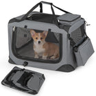 Dreamade Folding Soft Dog Crate with 5-Sided Mesh
