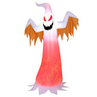 DREAMADE 8FT Halloween Inflatable Ghost with Rotating Flame Red LED Lights