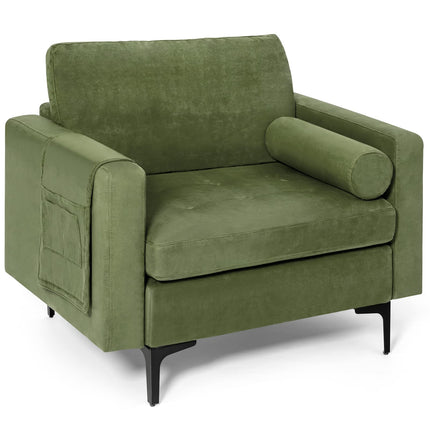 Dreamade Sofa Chair, Accent Armchair w/Comfy Cushion