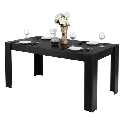 Dreamade Dining Table for 6-8, Wood Rectangular Table, 63" L x 31.5" W x 30" H Large Farmhouse Center Table