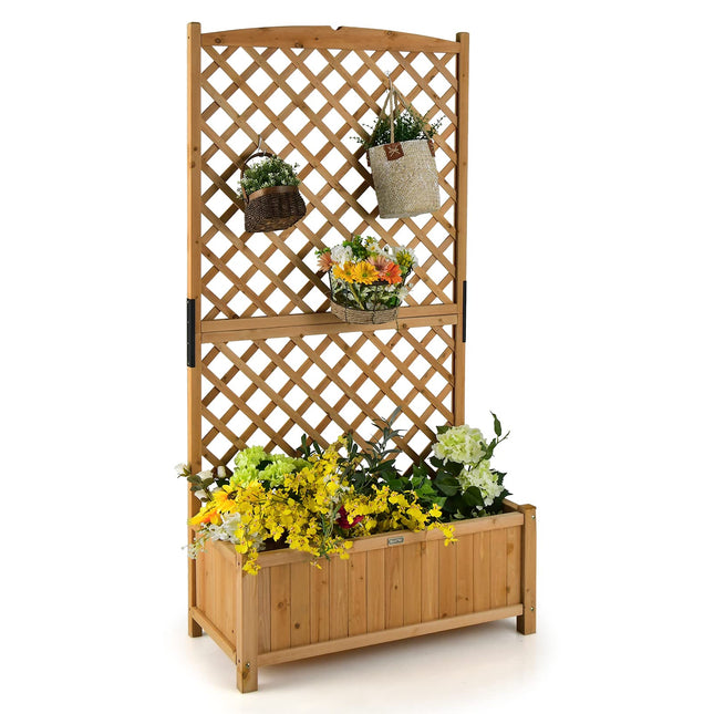 Planter Raised Bed with Trellis - Dreamade