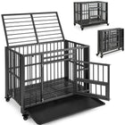 Dreamade Foldable Metal Dog Crate - Heavy Duty Dog Cage