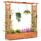 Dreamade Raised Garden Bed with Trellis and Hanging Roof