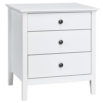 Dreamade Nightstand with Drawers Solid Structure Side Table for Storage Bedroom