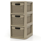 Dreamade 3-Drawer Counterop & Under-desk Compact Container Boxes for Office