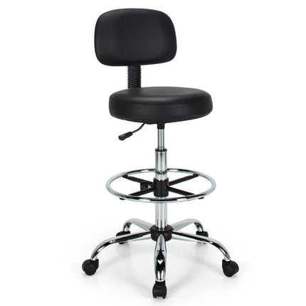 Dreamade PU Leather Drafting Chair, Tall Office Chair