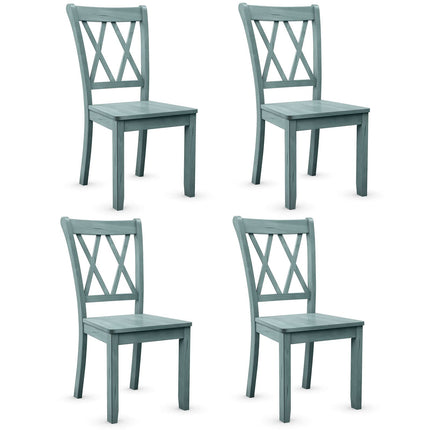 Dreamade Rubber Wood Dining Room Side Chair