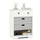Dreamade Nightstand with 4 Storage Drawers