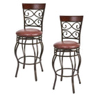 Dreamade Bar Stools Set of 2, 360 Degree Swivel, 30