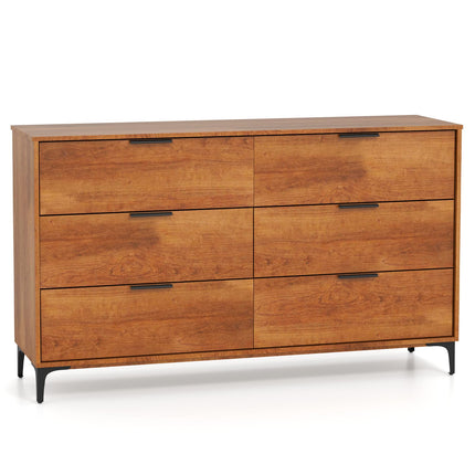 Dreamade Wooden Storage Cabinet with Anti-Tip Kit & Sturdy Metal Legs