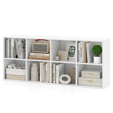 Dreamade Floor Standing Bookshelf with Storage and 2 Anti Tipping Kits