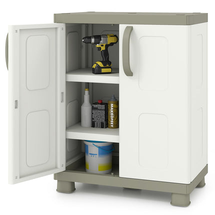 Dreamade Storage Cabinet with 2 Doors and Adjustable Shelves