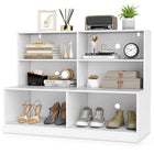 Dreamade Storage Bench with Shelf 3-Tier Entryway Storage Cabinet w/Seat