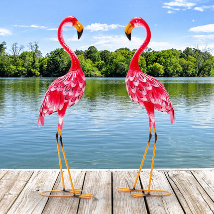 Dreamade Flamingo Garden Statues Set of 2