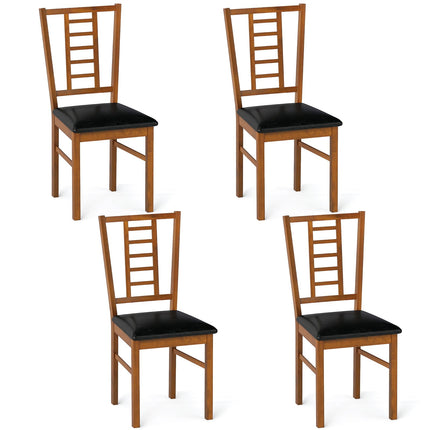Dreamade Wooden Dining Chairs Set of 2/4 Armless Kitchen Chairs