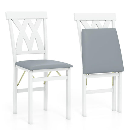 Dreamade Folding Dining Chairs with Rubber Wood Frame