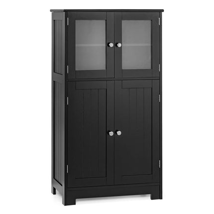 Dreamade Storage Cabinet with Doors - Bathroom Floor Cabinet, Freestanding Tall Cabinet