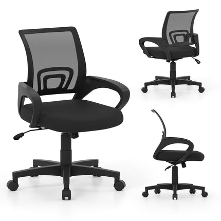 Dreamade Ergonomic Mesh Office Chair | Mid-Back Computer Chair with Breathable Backrest
