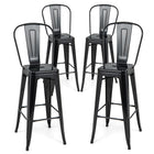 Dreamade Metal Bar Stools Set of 4