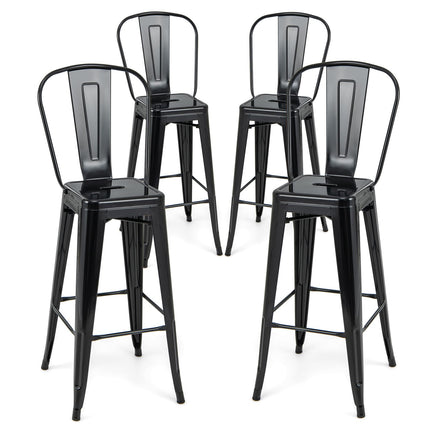 Dreamade Metal Bar Stools Set of 4