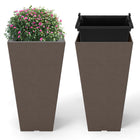 Dreamade Square Taper Planter Set of 2 Self-Watering Flower Pots ( 11.5