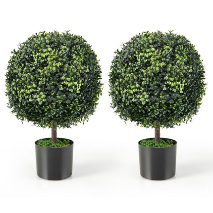 Dreamade 22" Artificial Boxwood Topiary Ball Tree