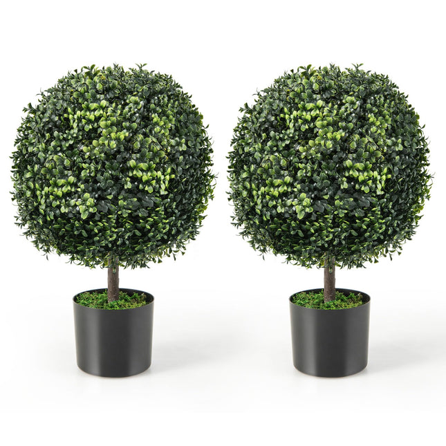 Dreamade 22" Artificial Boxwood Topiary Ball Tree