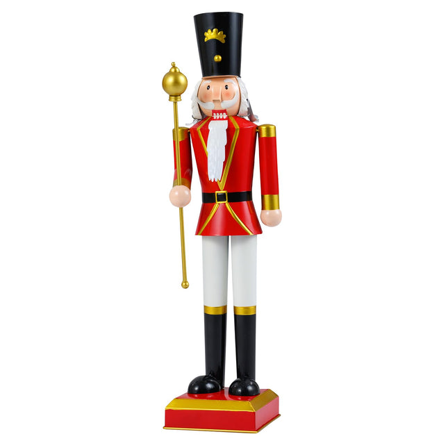 Dreamade 32.5 Inch Christmas Nutcracker with High Hat and Beautiful Scepter