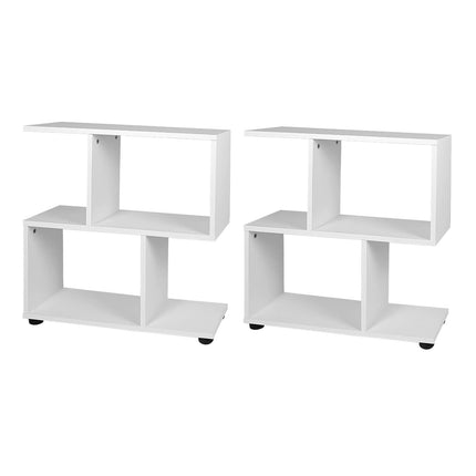 Dreamade 3-Tier Geometric Bookshelf