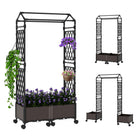 Dreamade 5FT Self-Watering Tall Raised Garden Bed w/Wheels