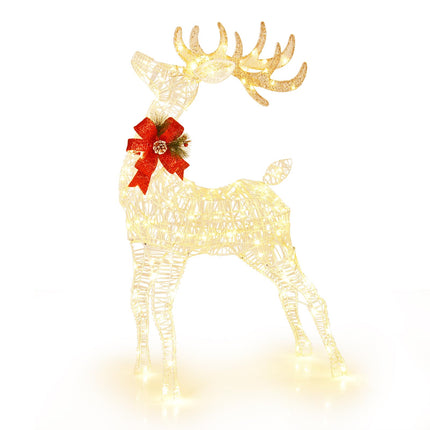 Dreamade Lighted Christmas Reindeer | 4.4 FT Pre-Lit Xmas Holiday Decoration