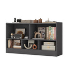 Dreamade 5-Cube Bookcase, Freestanding 3-Tier Bookshelf with Spacious Top & Raised Base