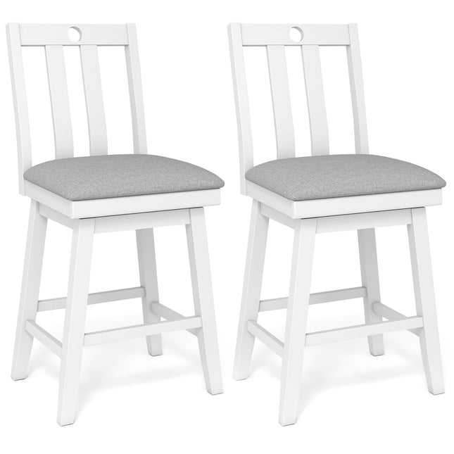 Dreamade 25" Bar Stools Set of 2/4 Swivel Counter Height Bar Chairs