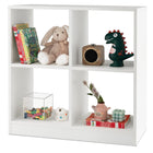 Dreamade 4-Cube Bookcase - 2-Tier Bookshelf Open Back