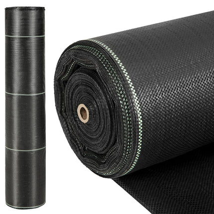 Dreamade 6.5x330 FT Weed Barrier Landscape Fabric, 3.2OZ Heavy-Duty Permeable Woven PP Ground Cover