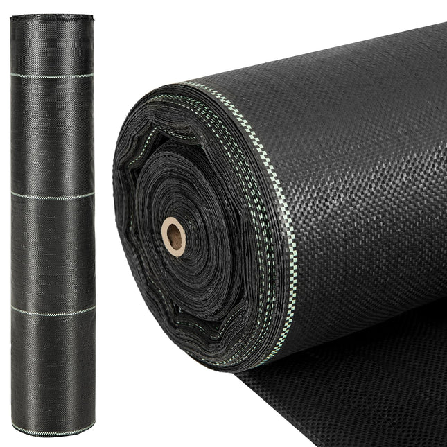 Dreamade 6.5x330 FT Weed Barrier Landscape Fabric, 3.2OZ Heavy-Duty Permeable Woven PP Ground Cover