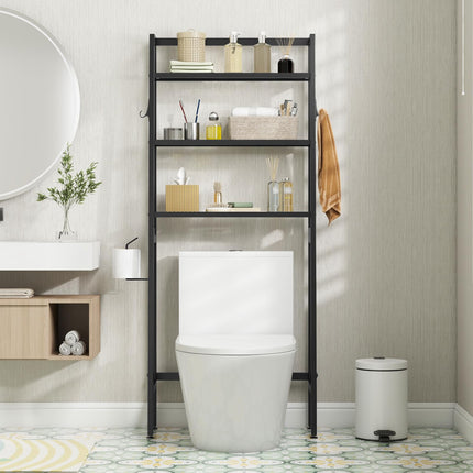 Dreamade Over The Toilet Storage Shelf - 3-Tier Freestanding Above Toilet Rack