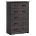 Dreamade 5 Drawer Dresser Chest of Drawers - Vertical Dresser with 5 Pull-Out Drawers for Bedroom, Living Room, Entryway