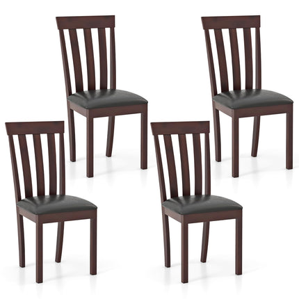 Dreamade Wood Dining Chair, Mid Century Dining Side Chairs for Kitchen, Dining Room, Restaurant
