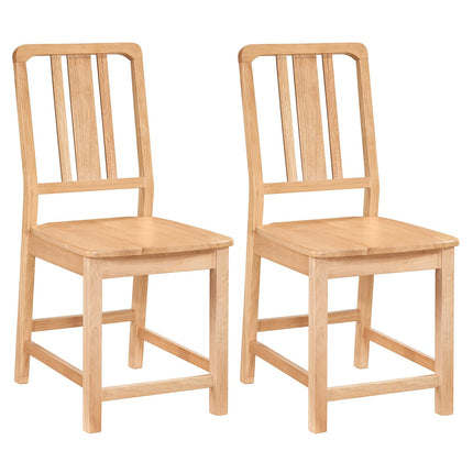 Dreamade Rubber Wood Kitchen Chairs with Hollowed Backrest