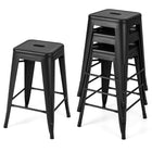 Dreamade Metal Backless Bar Stools Set of 4, 24