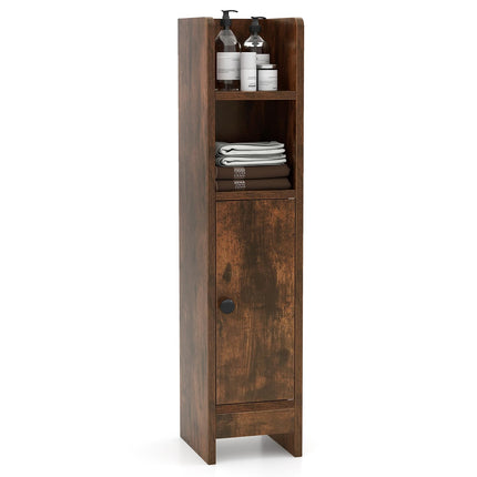 Dreamade Slim Bathroom Cabinet with 3 Level Adjustable Shelf & Anti toppling Design