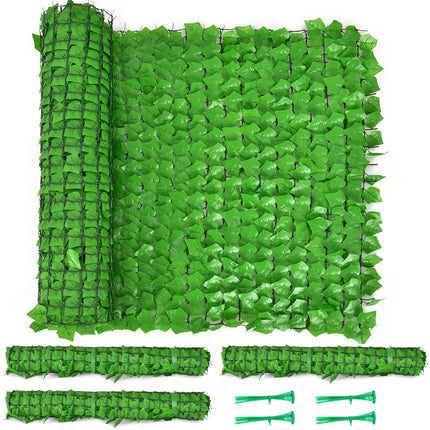 Dreamade 118" x 39.4" Artificial Hedges Fence Faux Ivy Vine Greenery Wall