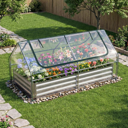 Dreamade 3-in-1 Metal Raised Garden Bed with Greenhouse Cover