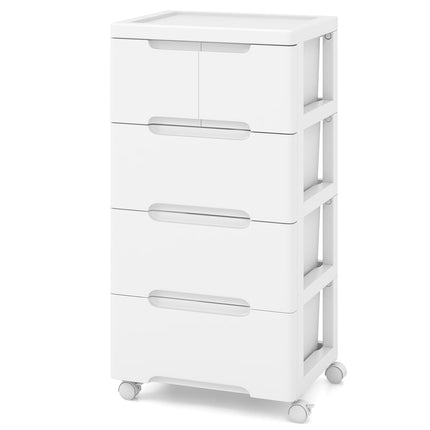 Dreamade Plastic Rolling Storage Drawer Cart on Wheels