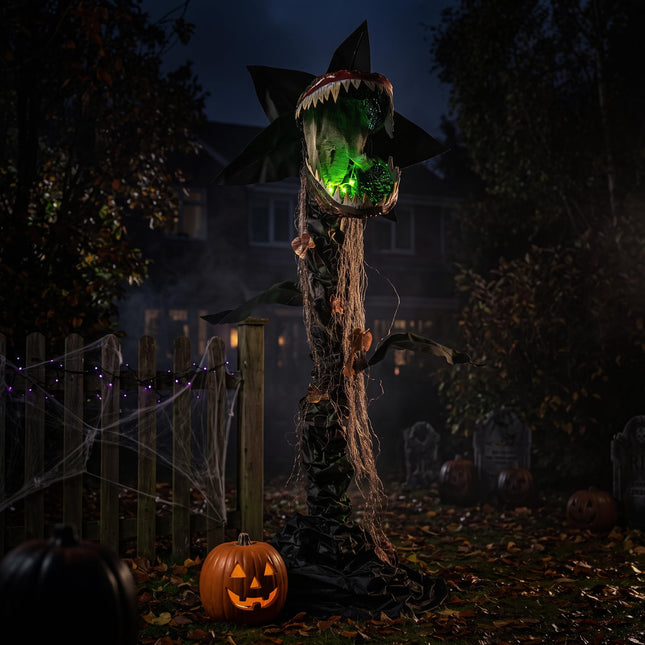 DREAMADE 6.2 ft Halloween Sound Activated Animatronic Man-Eater Plant
