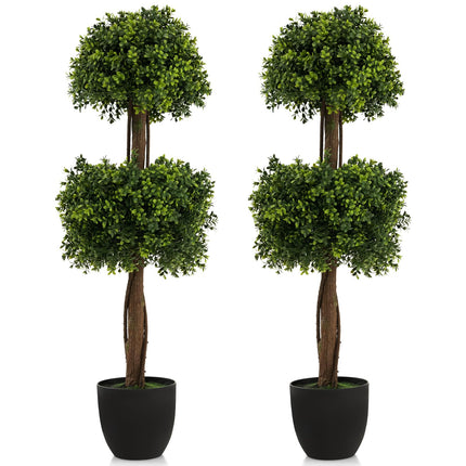 Dreamade 40" Artificial Boxwood Topiary Ball Tree