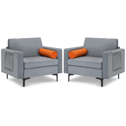 Dreamade Sofa Chair, Accent Armchair w/Comfy Cushion
