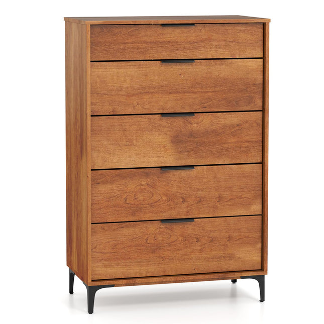 Dreamade Wooden Storage Cabinet with Anti-Tip Kit & Sturdy Metal Legs