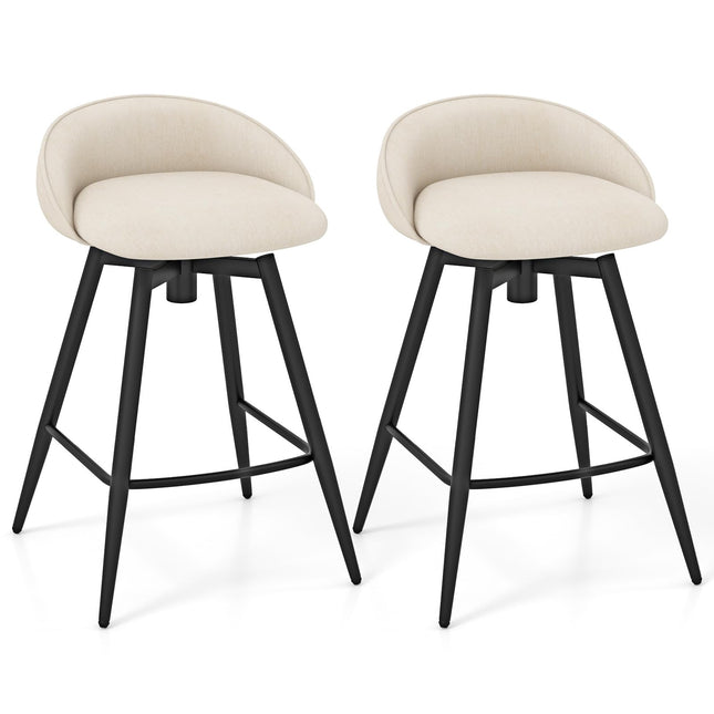 Dreamade Swivel Bar Stools Set of 2/4 25" Counter Height Bar Chairs